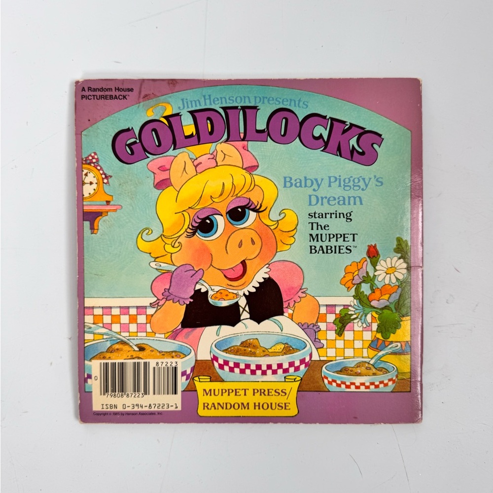 Goldilocks Baby Piggy's Dream Paperback Book by Louise Gikow 1985 Muppet Press - Picture 4 of 4